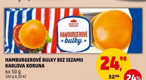Bulky na hamburger Karlova Koruna