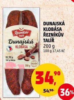 Dunajská klobása Řezníkův talíř