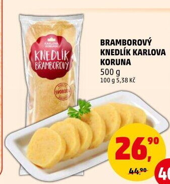 Knedlík bramborový Karlova Koruna