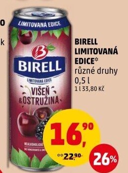 Nealkoholické pivo ochucené Birell