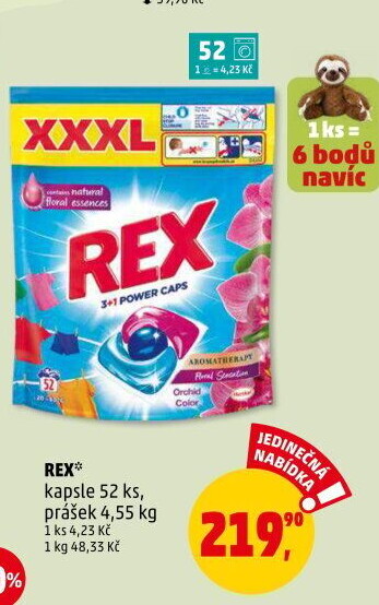 Prací kapsle Rex