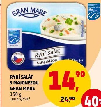 Rybí salát s majonézou Gran Mare