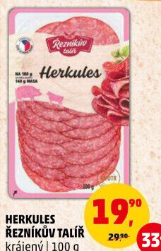 Salám Herkules Řezníkův talíř