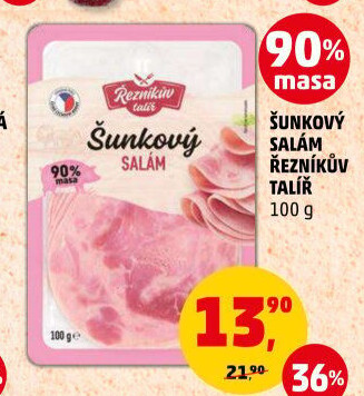 Salám šunkový Řezníkův talíř