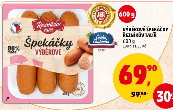 Špekáčky výběrové Řezníkův talíř