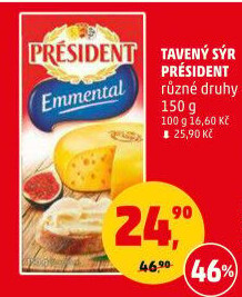 Tavené sýry Président