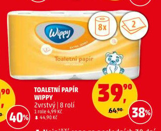 Toaletní papír 2vrstvý Wippy