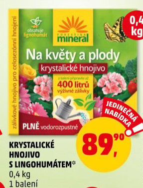 Krystalické hnojivo na květy a plody Forestina mineral