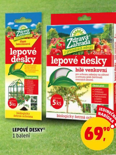 Lepové desky proti škůdcům Zdravá zahrada