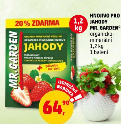 Minerální hnojivo na jahody Organo Mr. Garden Agro