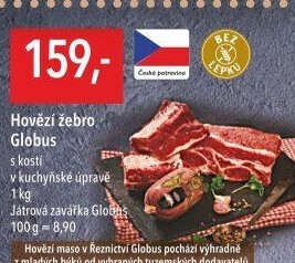 Hovězí žebra s kostí Globus