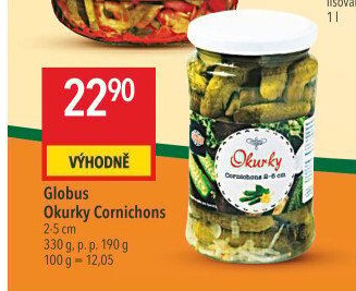 Okurky Cornichons Globus