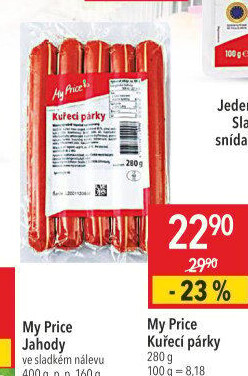 Párky kuřecí My Price