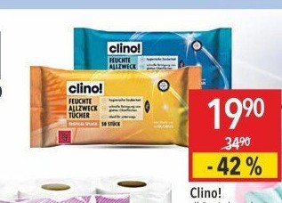 Vlhčené ubrousky Clino!
