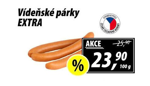 Párky vídeňské extra