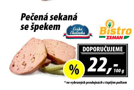 Sekaná pečená se špekem