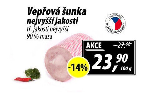 Šunka vepřová nejvyšší jakosti