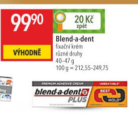 Fixační krém na zubní protézu Dual Power Blend-a-dent