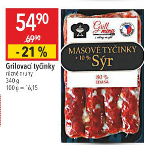 Grilovací tyčinky Příbramská uzenina