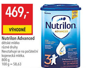 Kojenecká výživa Nutrilon Advanced