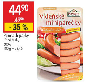 Minipárečky vídeňské Ponnath