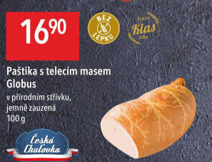 Paštika s telecím masem Játrovka Globus