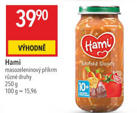 Příkrm masozeleninový Hami