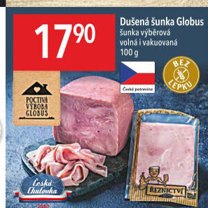 Šunka dušená výběrová Globus
