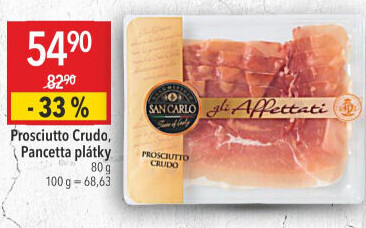 Šunka italská Prosciutto Crudo San Carlo