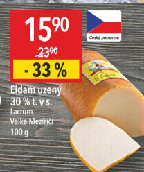 Sýr Eidam uzený 30% Lacrum