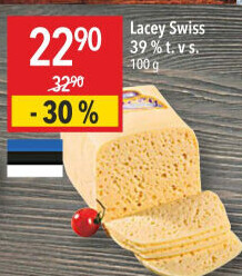 Sýr Lacey Swiss