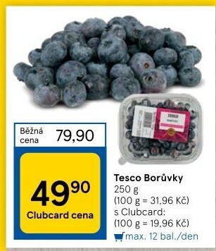 Borůvky Tesco