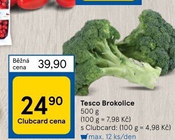 Brokolice Tesco