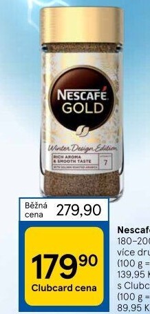 Instantní kávy Nescafé Gold