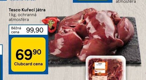 Kuřecí játra Tesco
