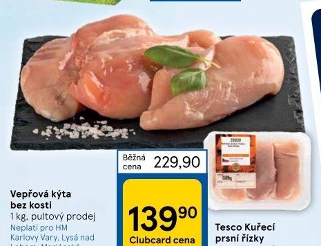 Kuřecí prsní řízky Tesco