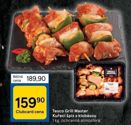 Kuřecí špíz s klobásou Grill Master Tesco