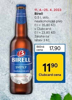 Nealkoholické pivo Birell