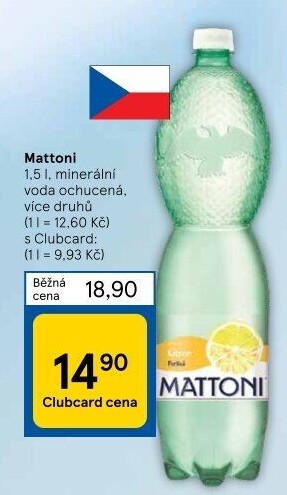 Ochucená voda Mattoni