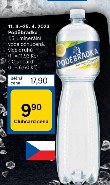 Ochucená voda Poděbradka