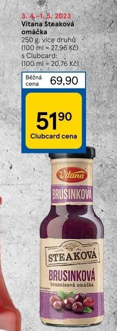 Omáčka steaková Vitana