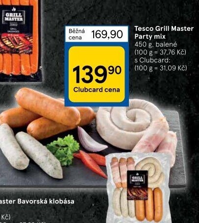 Párty mix Grill Master Tesco