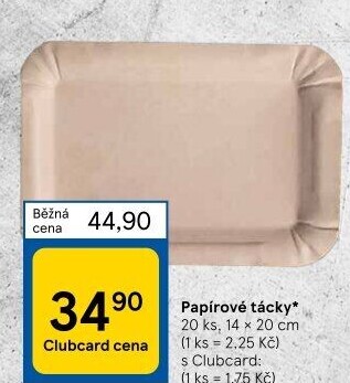 Tácky papírové