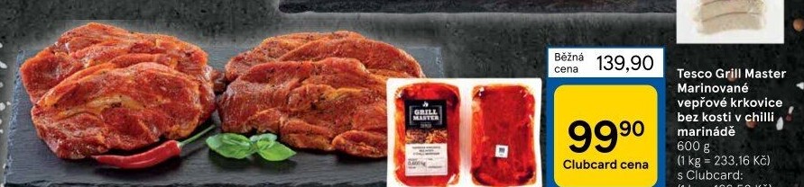 Vepřová krkovice marinovaná Grill Master Tesco