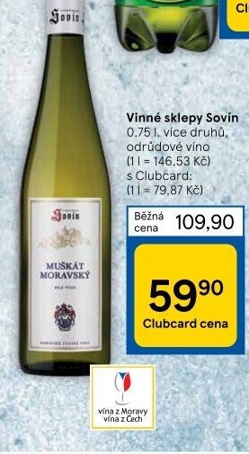 Vína Vinný sklep Sovín