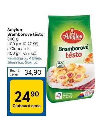 Bramborové těsto v prášku Amylon