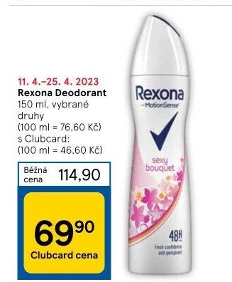 Deodoranty Rexona