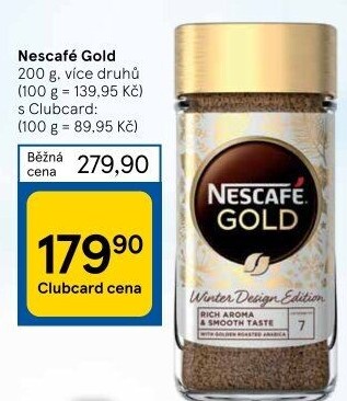 Instantní kávy Nescafé Gold