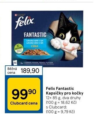 Kapsičky pro kočky Fantastic Felix Purina