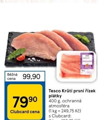 Krůtí prsní řízky Tesco